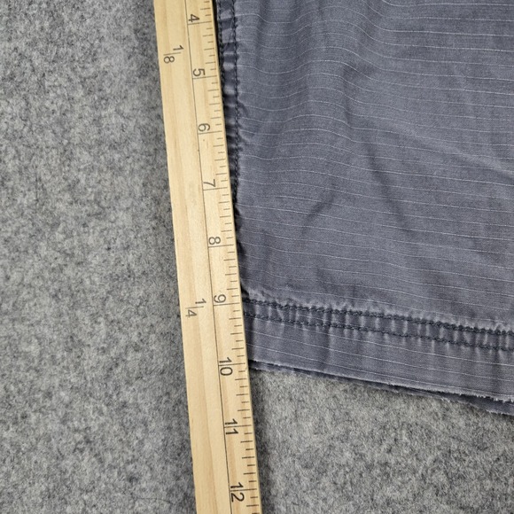 J Crew Cargo Short Mens 32 10.5 Gray Ripstop Outdoor Hiking Utility Pockets - Picture 14 of 16